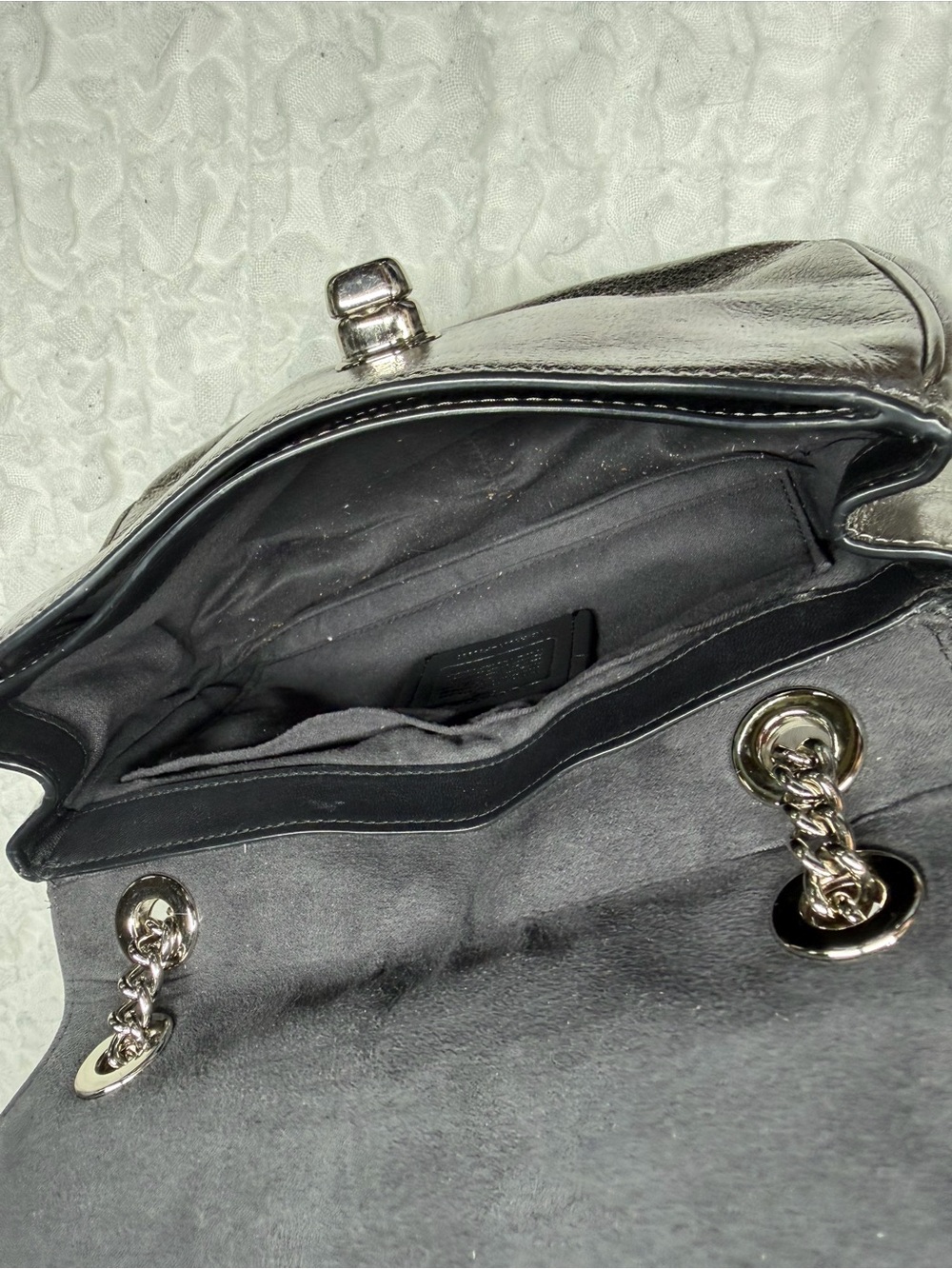 Coach Women's Crinkle Metallic Cassidy Crossbody Bag - Picture 5 of 11